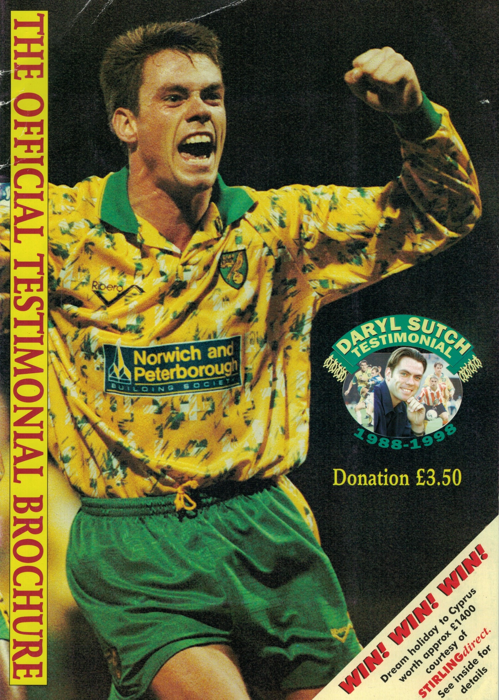 AZ Programma 30-jul-1999 Norwich City uit daryl sutch testimonial